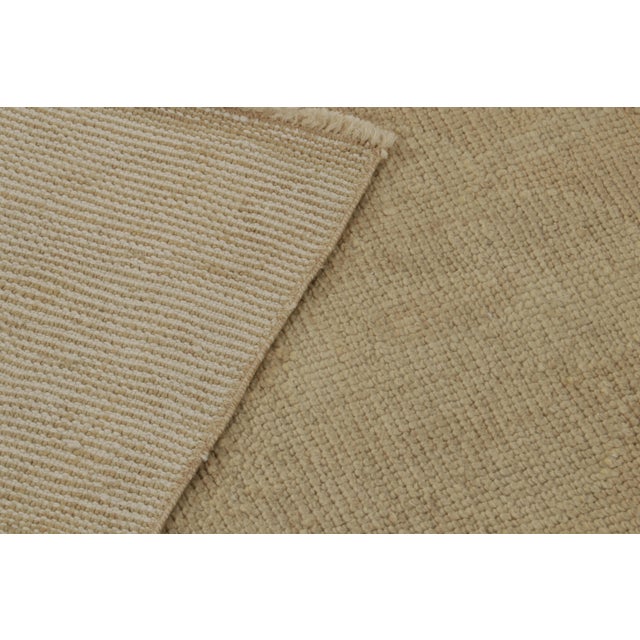 Gold Antique Oushak Rug in Gold and Beige, With Floral Patterns, From Rug & Kilim For Sale - Image 8 of 8