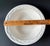 Vintage Pfaltzgraff Acadia White Serving Bowl – Off-White Stoneware With Woven Rim For Sale - Image 9 of 9