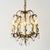 Vintage Petite French Brass and Crystal Chandelier For Sale - Image 15 of 17