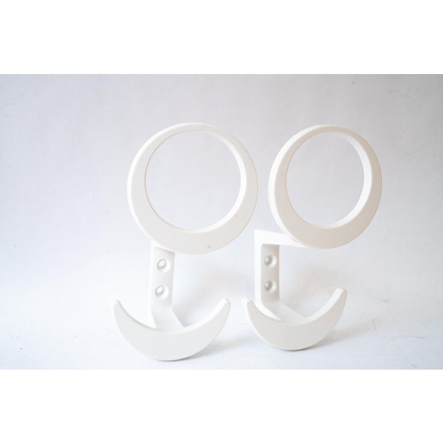 Mid-Century Modern Acrylic Glass Wall Hooks, 1970s, Set of 2 For Sale - Image 3 of 9
