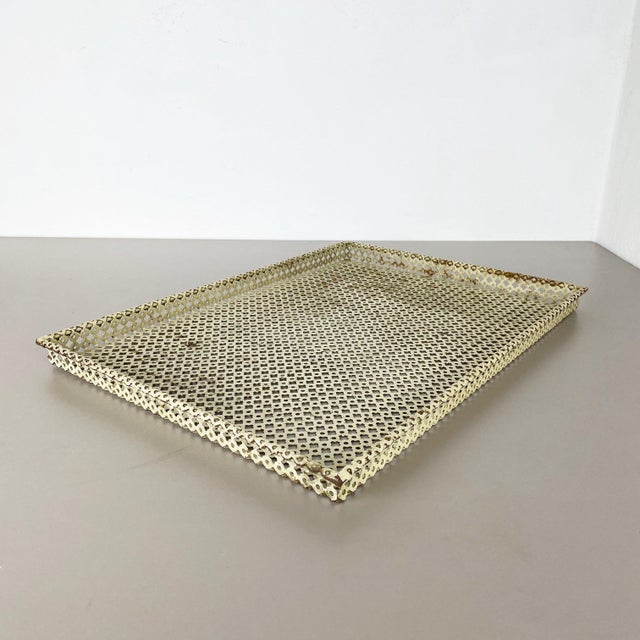 French Metal Tray Rigituelle by Mathieu Matégot, 1950s For Sale - Image 3 of 18