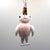Glass Artisan European Mouth-Blown Glass Cockatoo Bird Holiday Ornament – Pink & White For Sale - Image 7 of 9