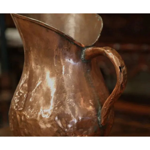 Copper 18th Century French Polished Copper Decorative Coal Bucket or Umbrella Stand For Sale - Image 8 of 9