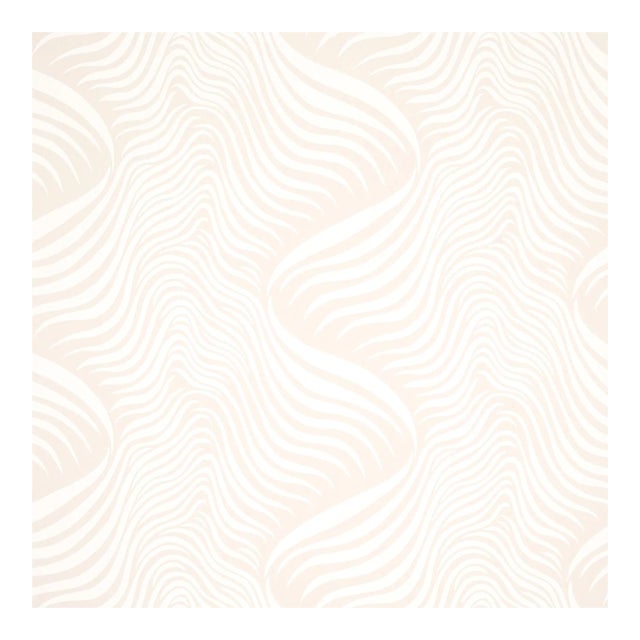 Sample - Schumacher Sauvage Wallpaper in Natural For Sale