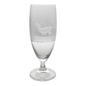 1980s Queen Lace “Americana-American” Single Crystal Iced Tea Glass