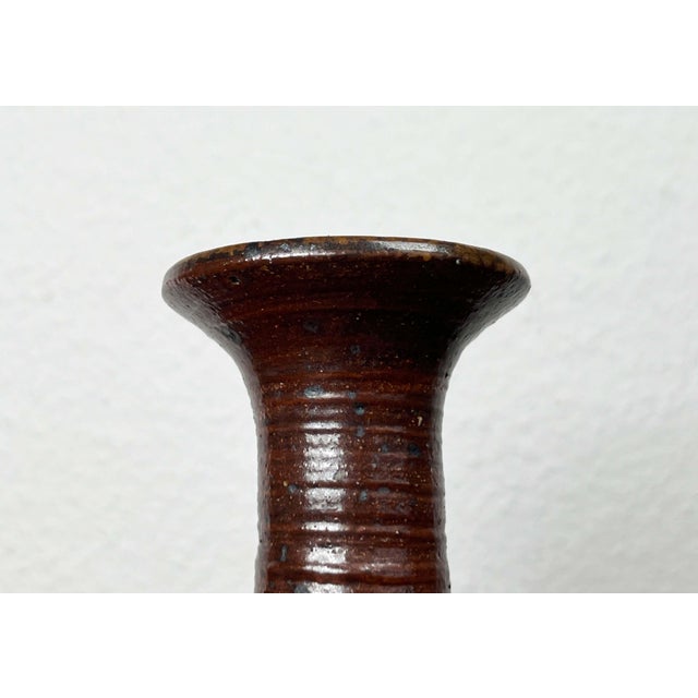 Ceramic Mid-Century Modern Danish Studio Pottery Candleholders by Tue Poulsen for Tue Keramik, 1960s, Set of 2 For Sale - Image 7 of 18