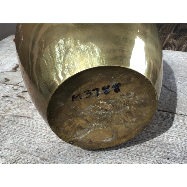 Antique Brass Vase With Elephant Handles Chairish