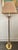 Late 20th Century American 4-Light Brass Floor Lamp on Round Base With Shade For Sale - Image 6 of 6