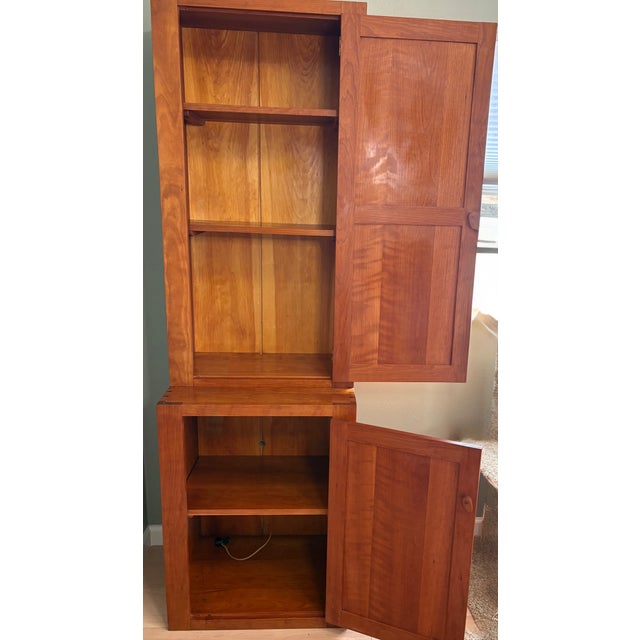 In 1982, my parents were smitten with Thos Moser Shaker furniture made of cherry wood. They chose this piece to hold Mom's...