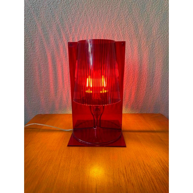 Table Lamp in Red Transparent Polycarbonate by Ferruccio Laviani for Kartell, 2003 For Sale - Image 16 of 16