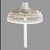1920s Antique Victorian White Painted Wicker Floor Lamp With Shade For Sale - Image 5 of 8