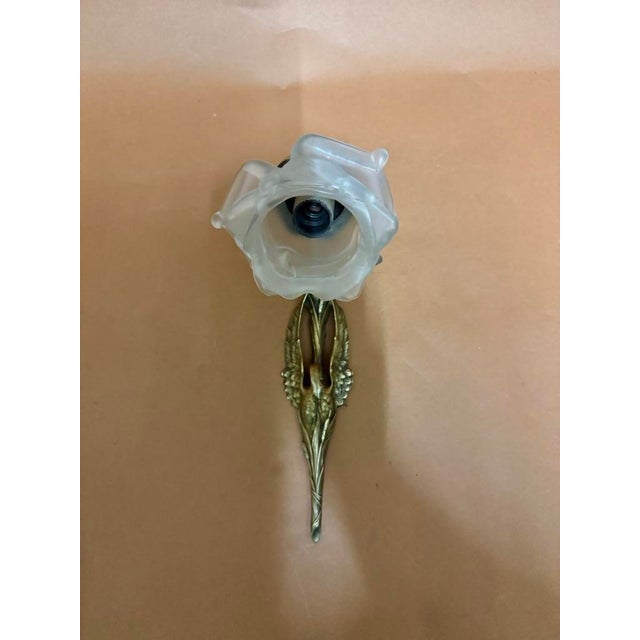 Art Deco Bronze Wall Light by Charles Ranc, 1920s, in Very Good conditions. Designed 1920 to 1949 This piece has an...
