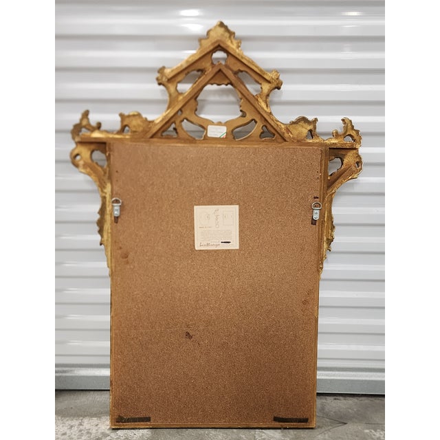 Vintage Rococo Style Labarge Mirror For Sale In New York - Image 6 of 6