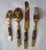 Vintage Siam Thai Brass and Rosewood Flatware Set, Service for 6 For Sale - Image 6 of 6