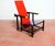 Modern Red and Blue Lounge Chair in the style of Gerrit Rietveld, 1970s For Sale - Image 3 of 5