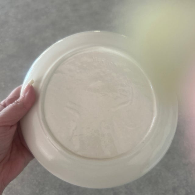 American Ooak 1950s Ceramic Cheese Plate/Signed For Sale - Image 3 of 3