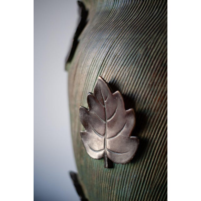 Brown Ceramic Vase from Manifattura Zaccagnini, 1980s For Sale - Image 8 of 9