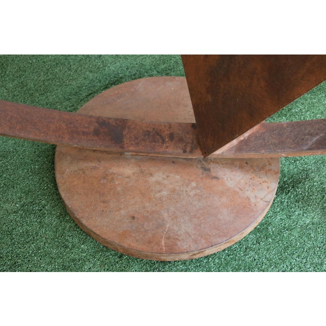 1980s Monumental Metal Sculpture by Riis Burwell Studio For Sale - Image 5 of 12