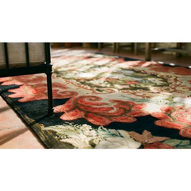 19th Century American Hooked Rug ( 6'2" x 10'6" - 188 x 320 ) For Sale - Image 15 of 15