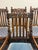 Beautiful set of sturdy Jacobean style barely twist dining chairs with slip seats for easy reupholstering. They each have...