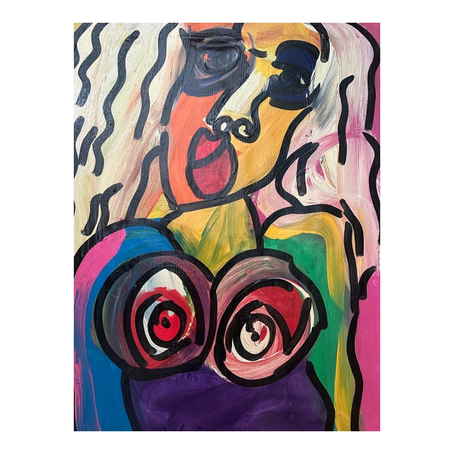Titled Painting by Peter Keil, 1987 For Sale