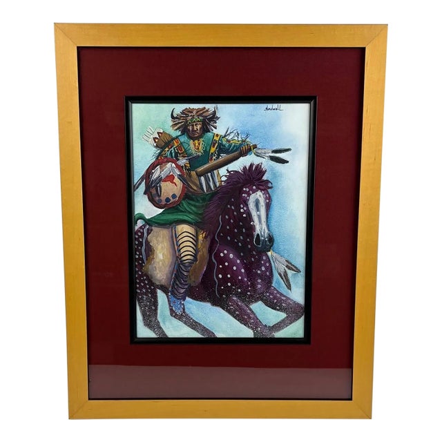 Vintage Raymond Nordwall Lunchmeat Horse 21"x 26 Oil Painting Signed Santa Fe Artist For Sale