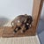 Mid-Century Modern Vintage Hand Carved Wood Elephant Bookends -Set of 2 For Sale - Image 3 of 4