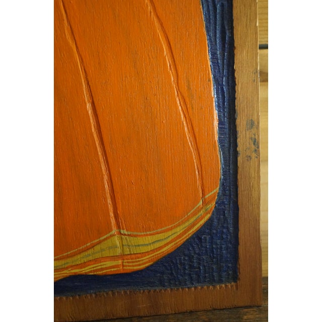 1960s 1960s Haitian Voodoo Queen Carved Wood Relief Painting For Sale - Image 5 of 9