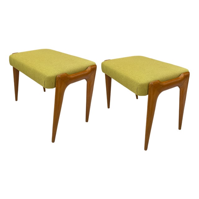 Set of Mid-Century Italian Benches, 1950s For Sale