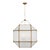 Suzanne Kasler for Visual Comfort Signature Morris Large Lantern in Gilded Iron with Frosted Glass For Sale