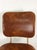 Mid Century Industrial Office Chair With Vintage Upholstery and Wheeled Base For Sale In Philadelphia - Image 6 of 12