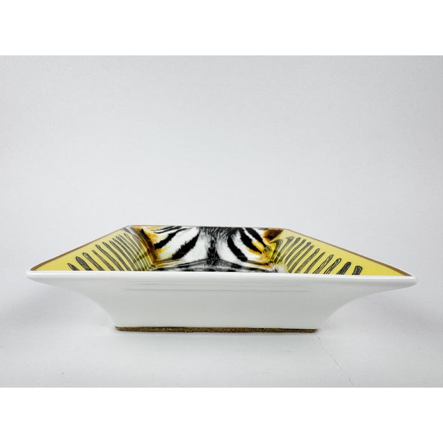 Hermès “Tigre Royal” Porcelain Vide-Poche by Christiane Vauzelles For Sale - Image 6 of 10