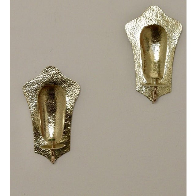Mid-Century Swedish Brass Sconces, Set of 2 For Sale - Image 4 of 11