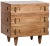 Deceptively rustic and rough-hewn, this primitive side table's sophisticated side is subtler. But look a bit closer and...