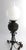 Black Antique Victorian Bradley & Hubbard (B&h) Brass Banquet Lamp W/ Milk Glass Globe For Sale - Image 8 of 10