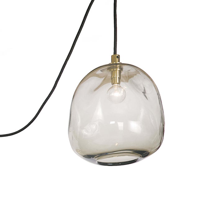 Regina Andrew Molten Spider Large With Smoke Glass in Natural Brass For Sale - Image 4 of 5