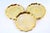 Bread Plates in Gilded Silver with Engraved Plant Motifs, Set of 8 For Sale - Image 6 of 7