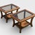 Pair of Late Mid-Century Oak Side Tables With Smoked Glass Tops, Mid-Century Modern, 1970s For Sale - Image 4 of 18