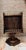 A nautical-style rotating bar table from the early 20th century, of Italian origin. Made of olive wood with brass...