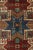 Traditional Vintage Turkish Tribal Rug in Red and Blue With Medallions | Rug & Kilim For Sale - Image 3 of 8