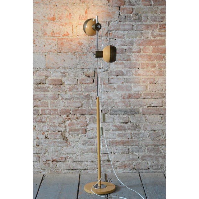 Mid-Century Floor Lamp in Metal attributed to Drukov, Czech, 1970s For Sale - Image 11 of 13