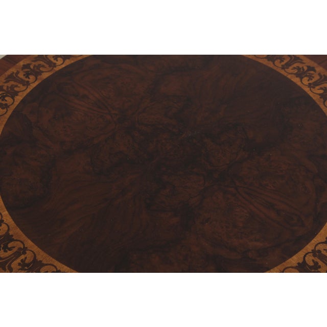 Maitland Smith 89-0406 Inlaid Mahogany Table For Sale - Image 9 of 13