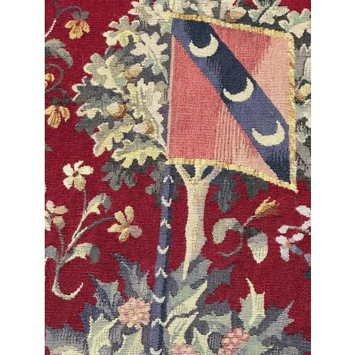 Antique French Handwoven Aubusson Tapestry, 1940s For Sale - Image 16 of 18