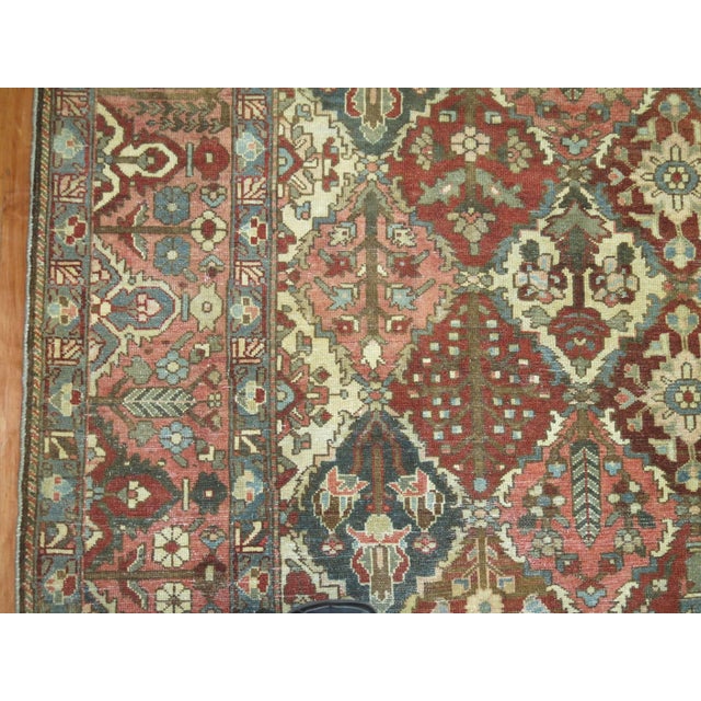Antique Zabihi Collection Square Persian Bakhtiari Rug - 10'3" x 10'4" For Sale - Image 9 of 9
