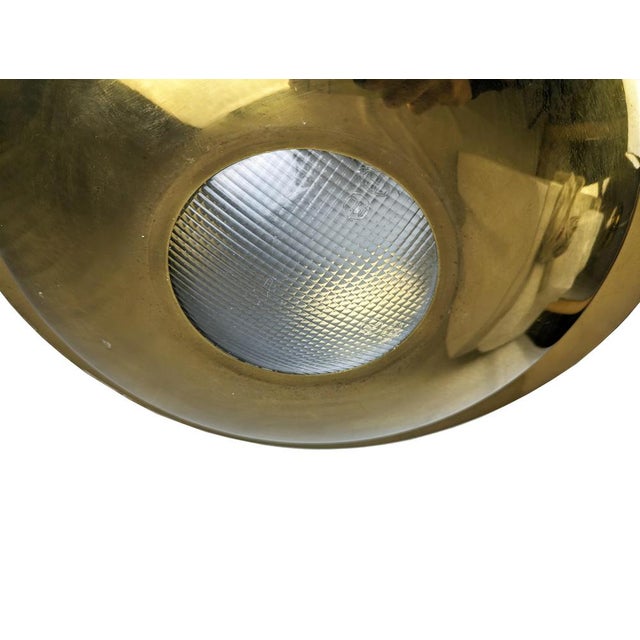 Flos Brass and Optical Glass Nictea Pendant Lamp by Tobia and Afra Scarpa for Flos, 1971 For Sale - Image 4 of 18