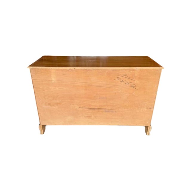 Brown Vintage 1970's Solid Hard Rock Maple Dresser For Sale - Image 8 of 9