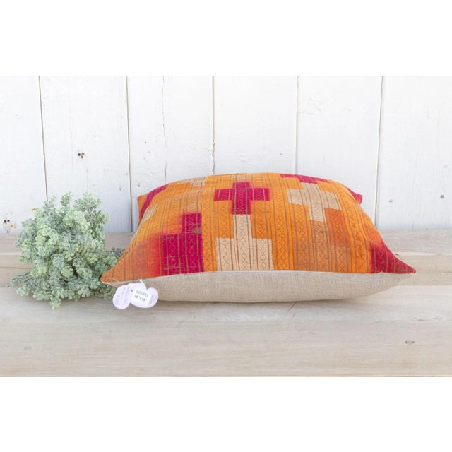 Carmel Silk Phulkari Pillow For Sale In Los Angeles - Image 6 of 9