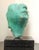 Contemporary 2014 "Framento Testa Verde" Figurative Green Cast Bronze Sculpture by Gerald Siciliano For Sale - Image 3 of 8