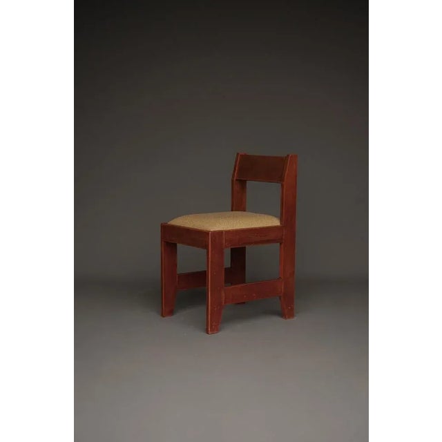 Brown Dutch Modernist Art Deco Chair, 1920s For Sale - Image 8 of 11