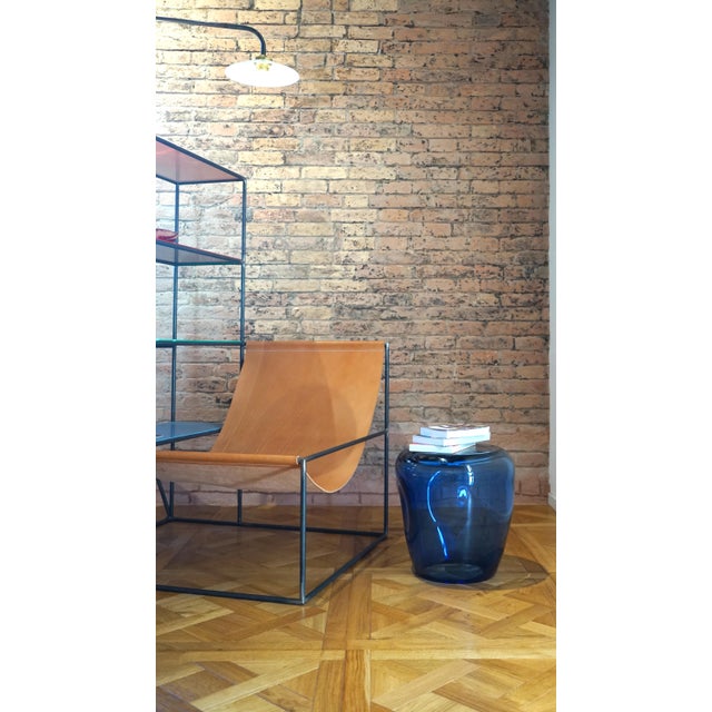 Isola Blue Side Table in Murano Blown Glass from Kanz For Sale - Image 6 of 14